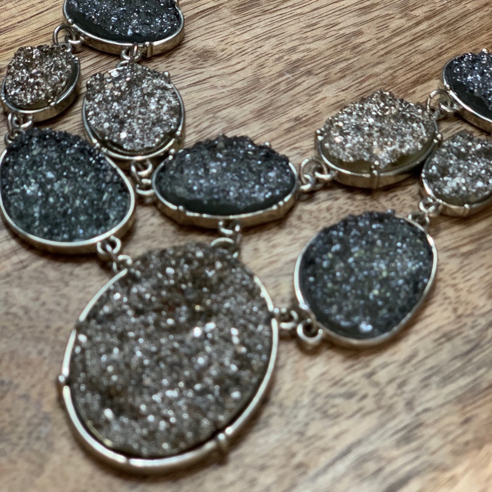 Druzy Bib Necklace
